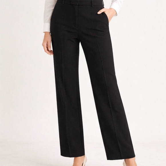 Bogner Pants - Bogner Virgin‎ Wool Pants Women US 14 Long Black Tailored Luxury Dress Trousers